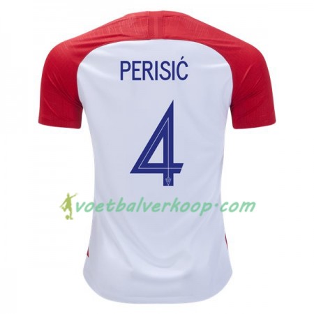 Kroatië Perisic 4 Thuisshirt WK voetbal 2018